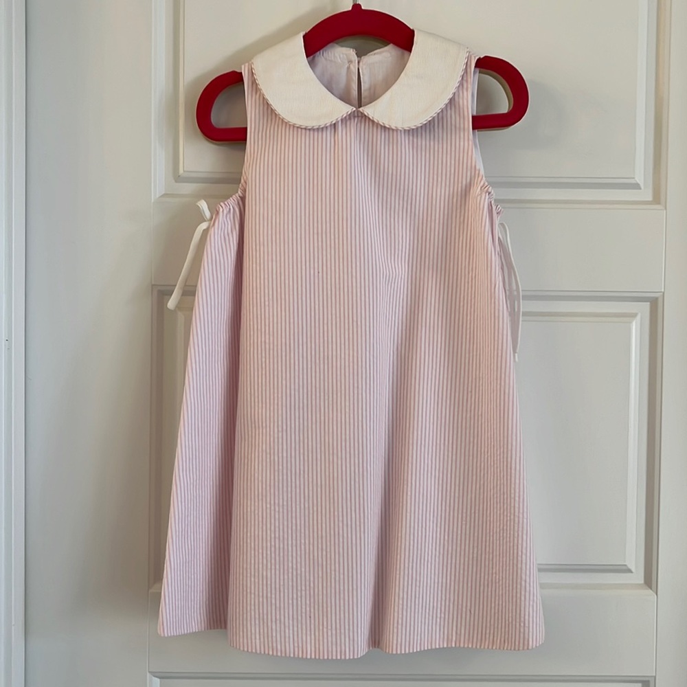 Pink and white stripe dress.  Never worn.